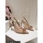 Dolce & Gabbana Heel 10cm Rainbow lace slingbacks in lurex lace Nude 2024