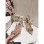 Dolce & Gabbana Heel 10cm Rainbow lace slingbacks in lurex lace Nude 2024