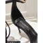 Dolce & Gabbana Heel 10cm Satin Sandals Black with rhinestones Bow and DG logo 2024