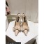 Dolce & Gabbana Heel 10cm Slingbacks Satin Beige with Bow and DG logo 2024