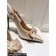 Dolce & Gabbana Heel 10cm Slingbacks Satin Beige with Bow and DG logo 2024