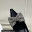 Dolce & Gabbana Heel 10cm Slingbacks Satin Black with rhinestones Bow and DG logo 2024