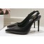Dolce & Gabbana Heel 4.5cm/6.5cm/10cm slingbacks with DG logo in Calfskin Black 2024