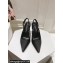 Dolce & Gabbana Heel 4.5cm/6.5cm/10cm slingbacks with DG logo in Satin Black 2024