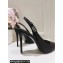 Dolce & Gabbana Heel 4.5cm/6.5cm/10cm slingbacks with DG logo in Satin Black 2024