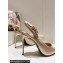 Dolce & Gabbana Heel 4.5cm/6.5cm/10cm slingbacks with DG logo in Satin Beige 2024