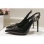 Dolce & Gabbana Heel 4.5cm/6.5cm/10cm slingbacks with DG logo in Croco Pattern Black 2024