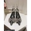 Dolce & Gabbana Heel 4.5cm Slingbacks Croco Pattern Black with rhinestones Bow and DG logo 2024
