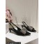 Dolce & Gabbana Heel 4.5cm Slingbacks Satin Black with rhinestones Bow and DG logo 2024