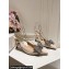Dolce & Gabbana Heel 4.5cm Slingbacks Satin Beige with rhinestones Bow and DG logo 2024