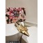 Dolce & Gabbana Heel 4.5cm Slingbacks Leather Gold with Bow and DG logo 2024