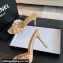 Chanel Pearl Heel 8cm Camellia Mules Beige 2024