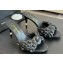 Chanel Pearl Heel 8cm Camellia Mules Black 2024
