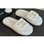 Chanel Braided Raffia CC Logo Mules White 2024