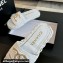 Chanel Braided Raffia CC Logo Mules White 2024