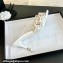 Chanel Pearl Heel 8cm Camellia Mules White 2024