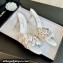 Chanel Pearl Heel 8cm Camellia Mules White 2024