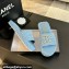 Chanel Braided Raffia CC Logo Mules Blue 2024