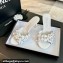 Chanel Pearl Heel 8cm Camellia Mules White 2024