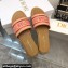 Dior Dioriviera Dway Slides in Natural Raffia and Pink Embroidered Cotton 2024