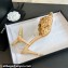 Chanel Pearl Heel 8cm Camellia Sandals Beige 2024