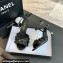 Chanel Pearl Heel 8cm Camellia Sandals Black 2024