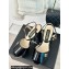 Chanel Heel 11.5cm Platform 3cm Calfskin Sandals G45740 Black 2024