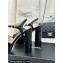 Chanel Heel 11.5cm Platform 3cm Calfskin Sandals G45740 Black 2024