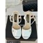 Chanel Heel 11.5cm Platform 3cm Calfskin Sandals G45740 White 2024