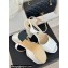 Chanel Heel 11.5cm Platform 3cm Calfskin Sandals G45740 White 2024