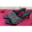 Dolce & Gabbana Heel 6.5cm Satin mules Black with rhinestones 2024