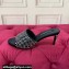 Dolce & Gabbana Heel 6.5cm Satin mules Black with rhinestones 2024