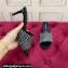Dolce & Gabbana Heel 6.5cm Satin mules Black with rhinestones 2024