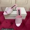 Dolce & Gabbana Heel 6.5cm Satin mules Pink with rhinestones 2024