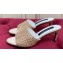 Dolce & Gabbana Heel 6.5cm Satin mules Beige with rhinestones 2024