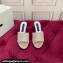 Dolce & Gabbana Heel 6.5cm Satin mules Beige with rhinestones 2024