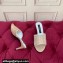 Dolce & Gabbana Heel 6.5cm Satin mules Beige with rhinestones 2024