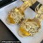 Chanel Pearl Heel 8cm Camellia Sandals Gold 2024