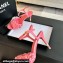 Chanel Pearl Heel 8cm Camellia Sandals Pink 2024