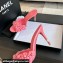 Chanel Pearl Heel 8cm Camellia Mules Pink 2024