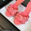 Chanel Pearl Heel 8cm Camellia Mules Pink 2024