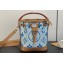 Louis Vuitton Monogram Tiles canvas Nano Noé Bag M83620 LV By The Pool Lagoon Blue 2024