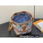 Louis Vuitton Monogram Tiles canvas Nano Noé Bag M83620 LV By The Pool Lagoon Blue 2024