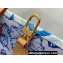 Louis Vuitton Monogram Tiles canvas OnTheGo MM Bag M11262 LV By The Pool Lagoon Blue 2024