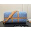 Louis Vuitton Monogram Denim Keepall Bandoulière 45 Bag M25334 LV By The Pool Sky Blue 2024