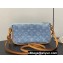 Louis Vuitton Monogram Denim Pochette Accessoires Mila Bag M82962 LV By The Pool Sky Blue 2024