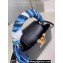 Louis Vuitton Taurillon leather Capucines Mini Bag M24673 Black 2024