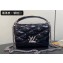 Louis Vuitton Lambskin GO-14 MM Bag M25046 Black/Silver 2024