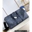 Louis Vuitton Monogram Shadow leather Keepall Bandoulière 50 Bag M24953 Ink Blue 2024