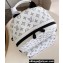 Louis Vuitton Monogram Shadow leather Discovery Backpack Bag M24760 White 2024